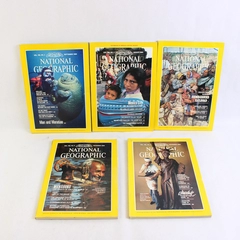 Vintage Lot of 5 National Geographic Magazines July Aug Sept Nov & Dec 1984