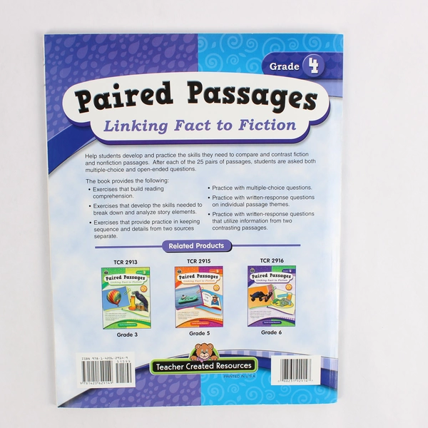 Paired Passages Linking Fact to Fiction Grade 4 by Ruth Foster 2009 Paperback