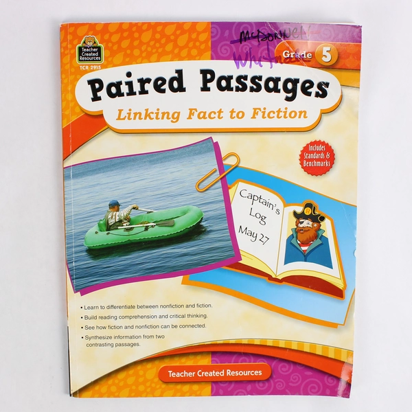 Paired Passages Linking Fact to Fiction Grade 5 by Ruth Foster 2009 Paperback
