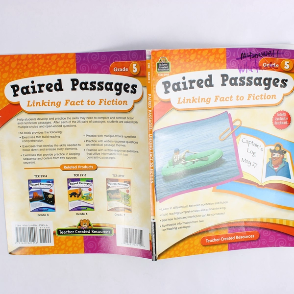 Paired Passages Linking Fact to Fiction Grade 5 by Ruth Foster 2009 Paperback
