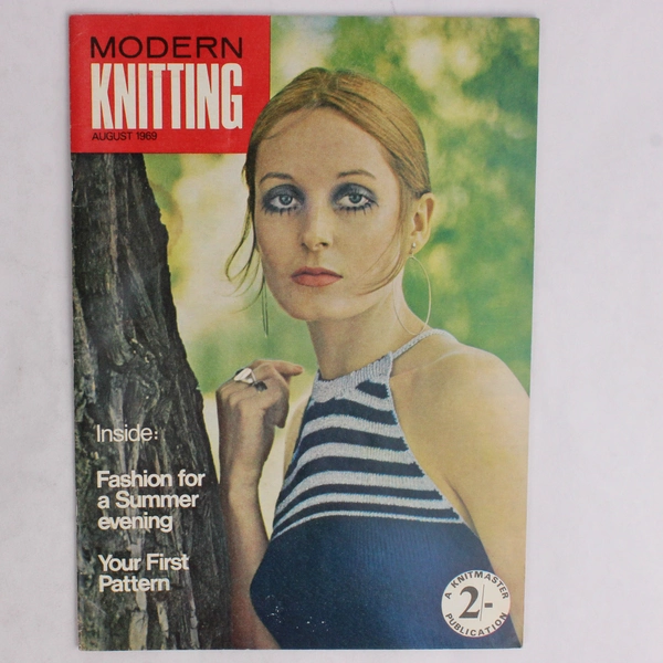Vintage Modern Knitting Magazine Machine Knitting August 1969 Summer Evening