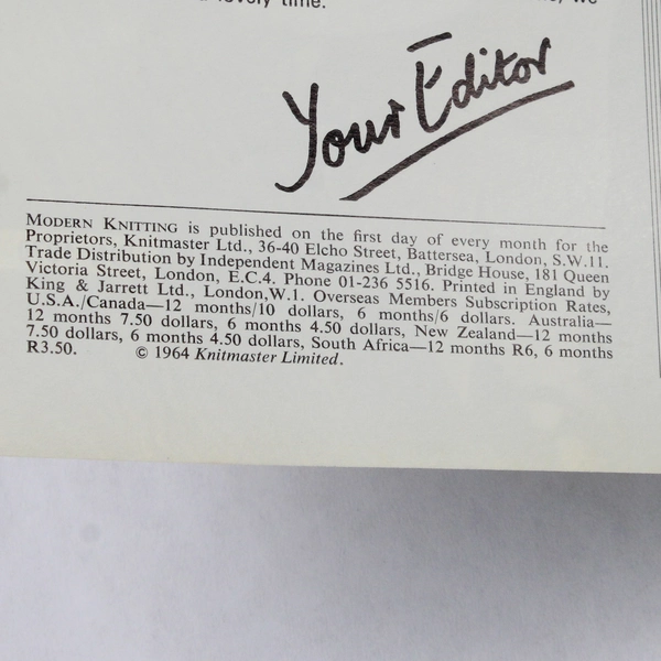 Vintage Modern Knitting Magazine Machine Knitting June 1970 Sunshine Styles