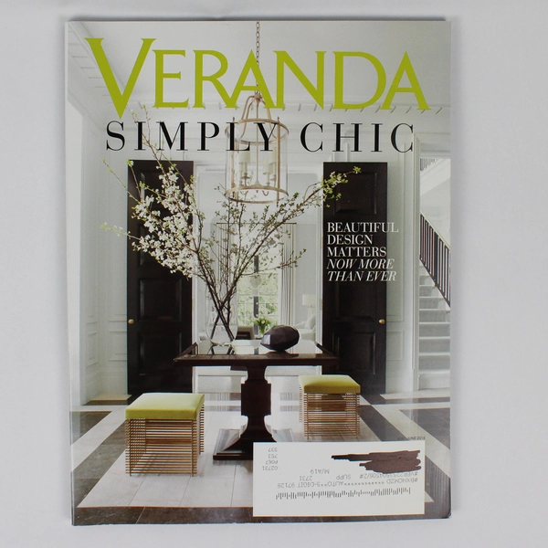 Veranda Magazine May/June 2018 Featuring Simply Chic