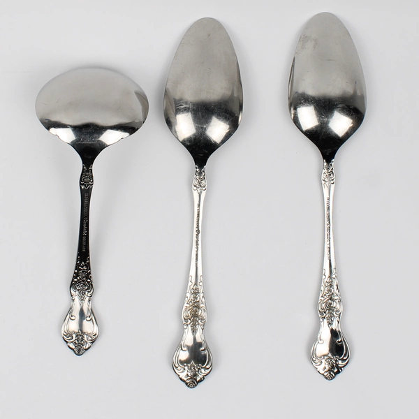 Lot of 3 International Silver La France Serving Pieces 2 Serving Spoons 1 Ladle