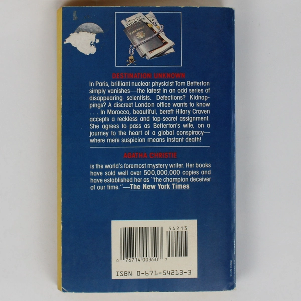 Destination Unknow by Agatha Christie 1955 Vintage Paperback