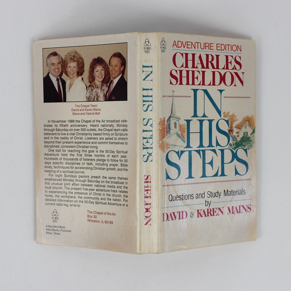 Vintage In His Steps by Charles Sheldon 1988 PB With Questions & Study Materials