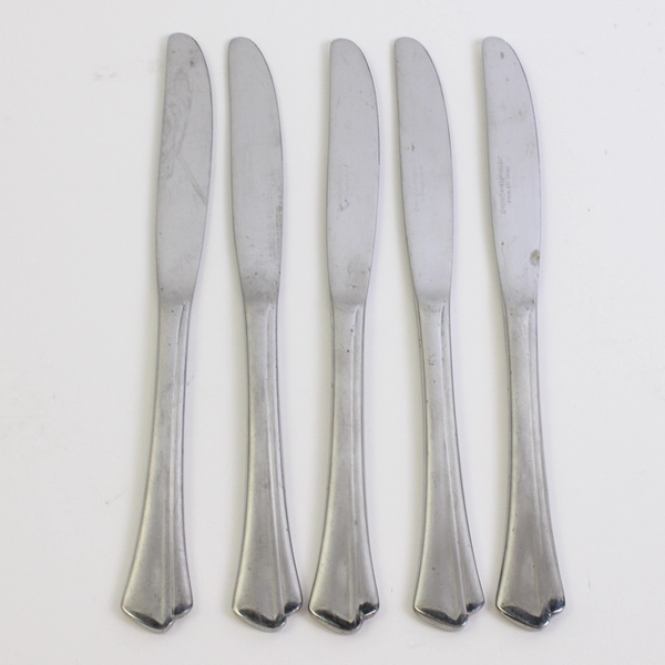 Lot of 5 Reed & Barton Select East Hampton Pattern Dinner Knives 9.25" Stainless