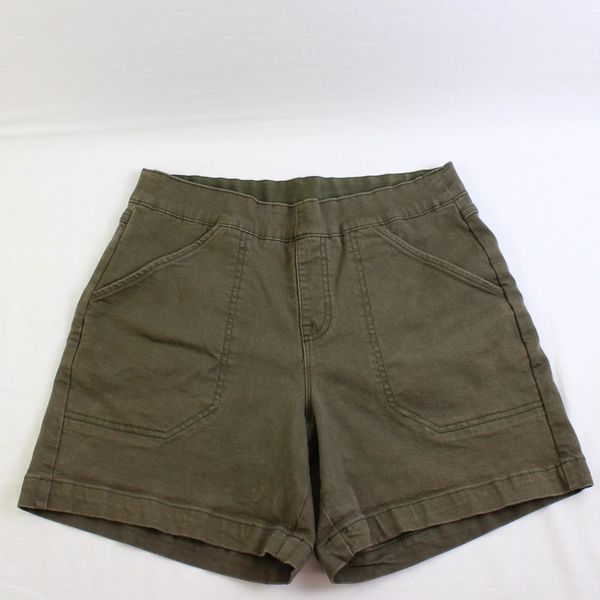 Nautica Jeans Women's Olive Green Stretch Waist Shorts Size Small