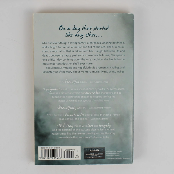 If I Stay by Gayle Forman 2009 Paperback A Novel About Love & Tragedy 