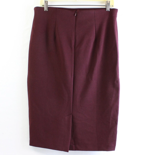 Philosophy Republic Clothing Wine Red Midi Pencil Skirt Women's Size 10