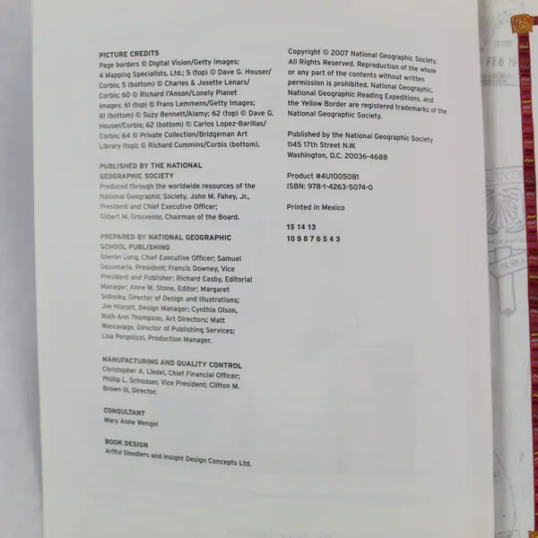 Immigration Isabel's Story by Julia Schaffer - National Geographic Book 2007