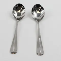 Lot of 2 Cambridge Sugar Spoons, American Pride Stainless Steel 5.75"