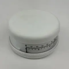 Vintage Round White Plastic Kitchen Food Scale 4 lb / 2 kg