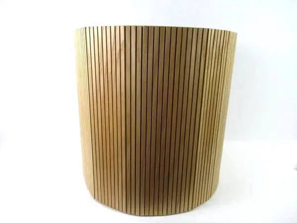 Vintage Tambourware Oak Pot Cover Large 19in by American Wicker Inc