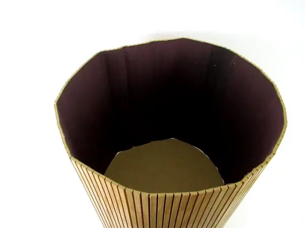 Vintage Tambourware Oak Pot Cover Large 19in by American Wicker Inc