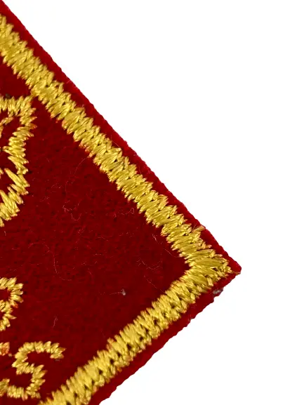 Vintage BSA Red Yellow Sew-On Patch Bear Cub Rank 1950s Collectible