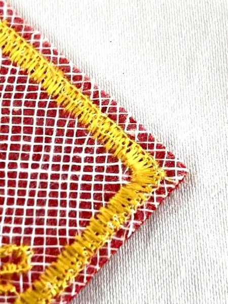 Vintage BSA Red Yellow Sew-On Patch Bear Cub Rank 1950s Collectible