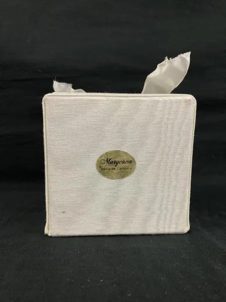 Vintage Marycana San Jose Soft Shell Jewelry Box 4" - Retro Trinket Holder