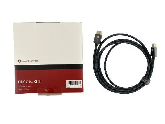 iVANKY 4K HDMI Cable 30Hz 78" Braided Black Grey NIB