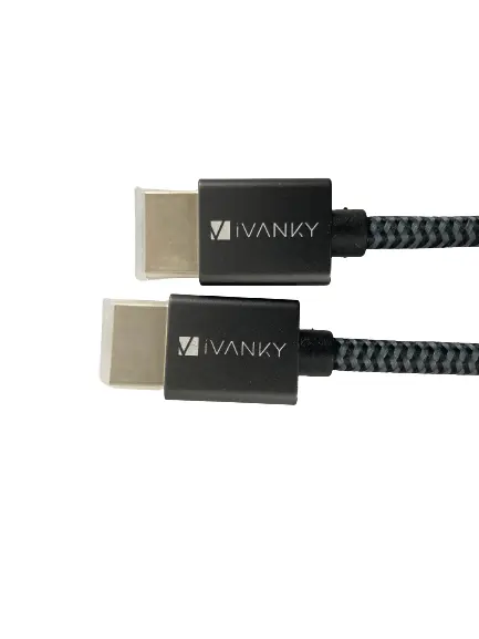iVANKY 4K HDMI Cable 30Hz 78" Braided Black Grey NIB