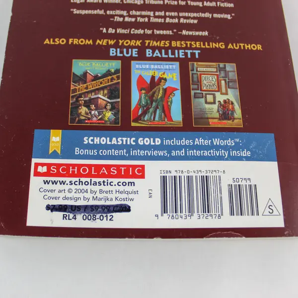 Chasing Vermeer by Blue Balliett Scholastic Paperback 2004 Pre-Owned Book