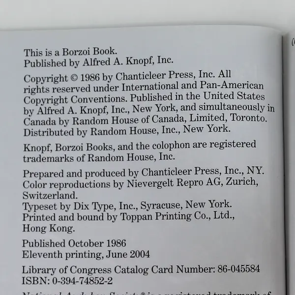 National Audubon Society Familiar Trees of North America West Book 1986