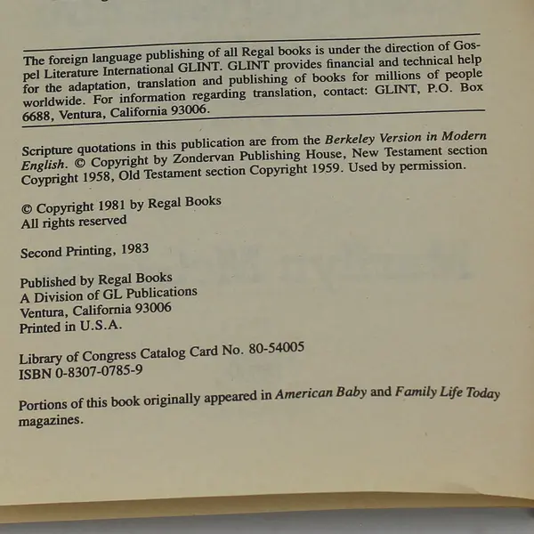 Give Me A Child Until He's Two by Marilyn McGinnis 1981 Paperback Book