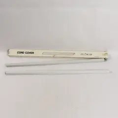 Set of 2 Vintage White Cord Cable Covers Made in Taiwan ROC with Box