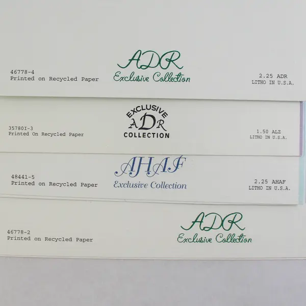 Lot of 4 Vintage ADR Exclusive Litho Print Greeting Cards Unused Condition