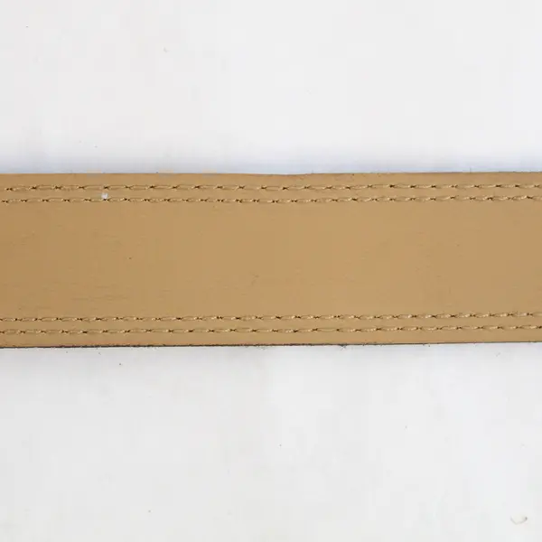 Women's Western Belt Buckle Size 6P Brown Gold Toned 31" Long Pre-Owned