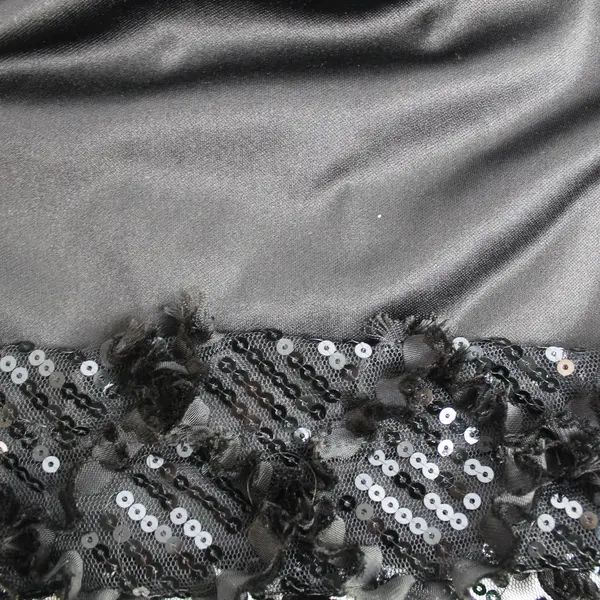 Forever Dress Women's M Black Sleeveless Sequin Zip Party Dress - Very Good!