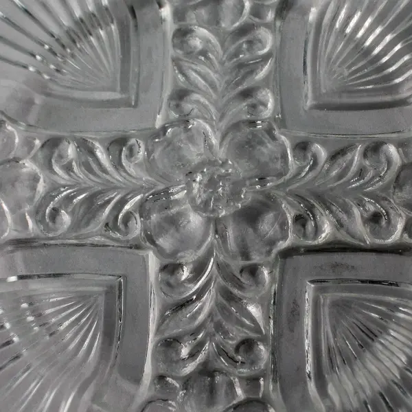 Vintage Indiana Glass Killarney Clear Floral Ribbed Bread & Butter Plate 6.5"