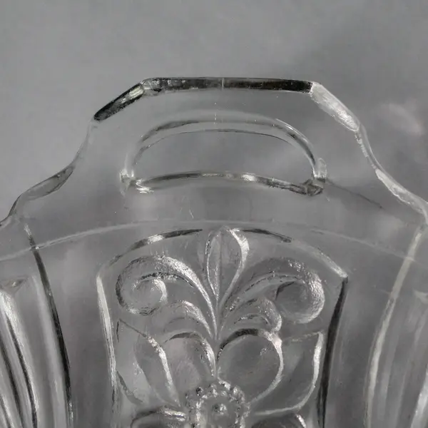Vintage Indiana Glass Killarney Clear Floral Ribbed Bread & Butter Plate 6.5"