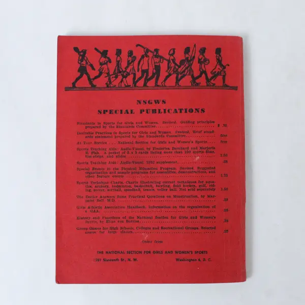 Official Recreational Games & Volleyball Guide 1953-1955 Girls Sports Book
