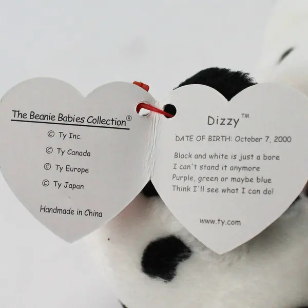 2001 Ty Beanie Babies Dizzy the Dalmatian Dog With Tags