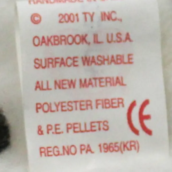 2001 Ty Beanie Babies Dizzy the Dalmatian Dog With Tags