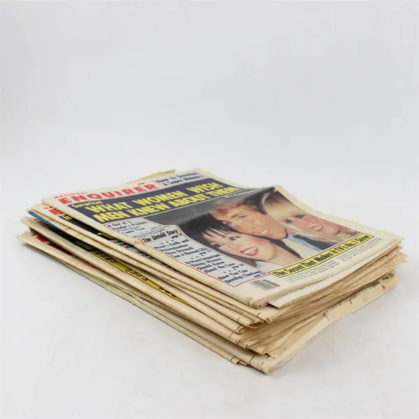 Vintage Lot Of 11 National Enquirer Gossip Magazine Tabloids 1979 - 1980
