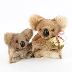 Lot of 2 Koala Bear Australia Souvenir Toys 5.5" and 7.5"