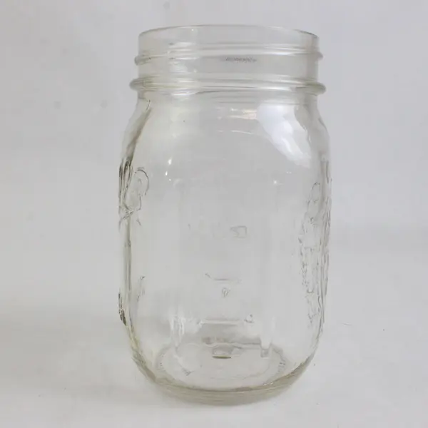 Lot of 3 Ball Mason Jars 12 oz Glass Canning Jars Without Lids or Rings