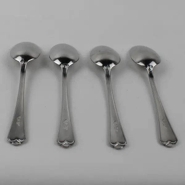 Set of 4 Corby Hall Madison Mirror Finish Stainless Steel Spoons 18/10