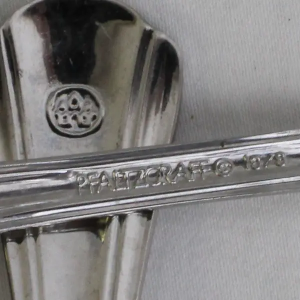 Lot of 4 Pfaltzgraff Margate (Stainless) Flatware Oval Soup Spoon 6.75" Long