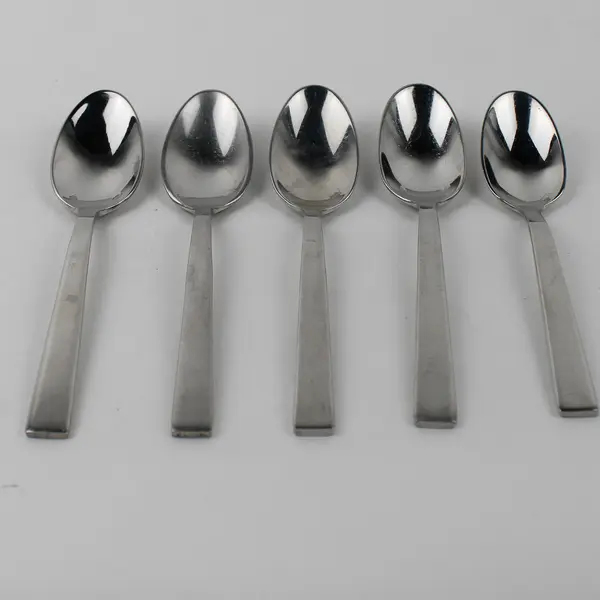 Lot Of 5 Sant Andrea Elevation (Stainless) Flatware 4 Soup Spoons & 1 Teaspoon
