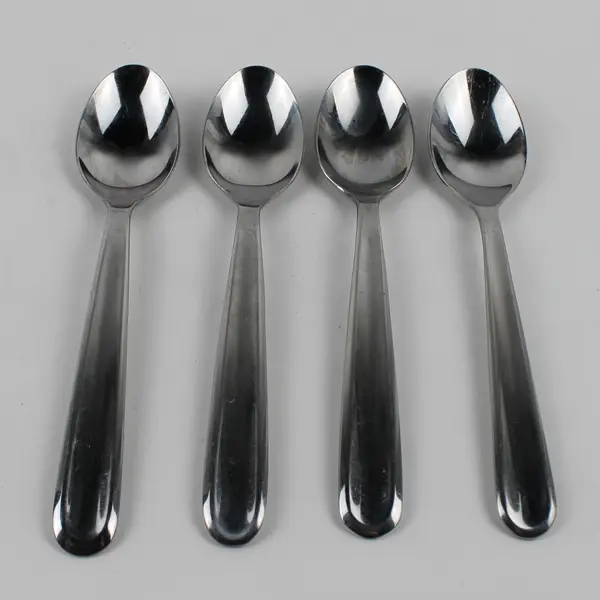 Lot Of 4 Gourmet Settings Diva (Stainless) Flatware Teaspoon 7.25" Long
