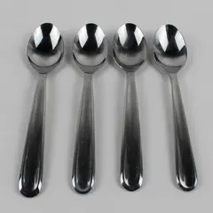 Lot Of 4 Gourmet Settings Diva (Stainless) Flatware Teaspoon 7.25" Long