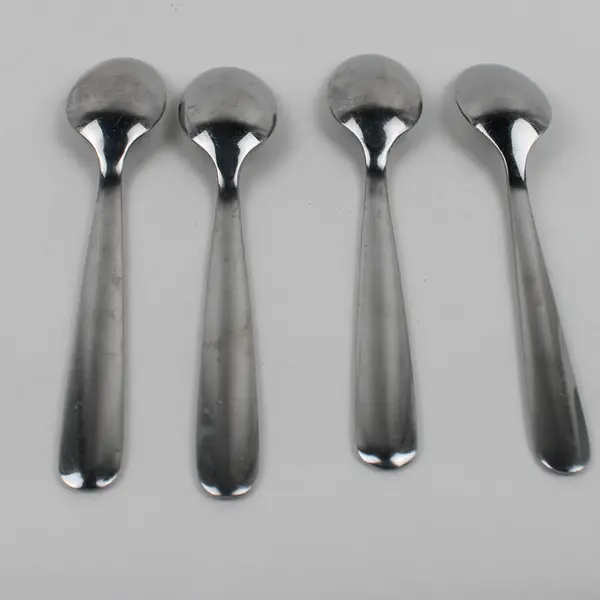 Lot Of 4 Gourmet Settings Diva (Stainless) Flatware Teaspoon 7.25" Long