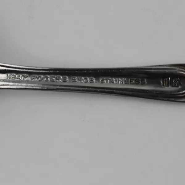 Lot Of 5 1947 Rogers Bros Stainless Flatware Oval Soup Spoons