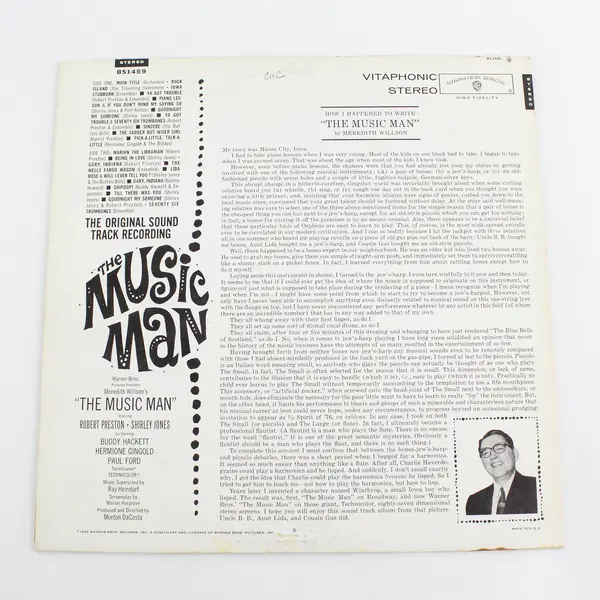 Meredith Willson's The Music Man Original Soundtrack Stereo 12-inch LP (1962)