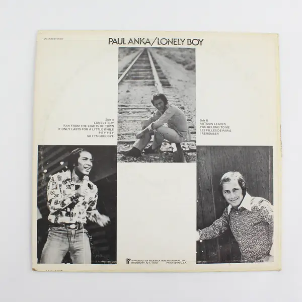 Paul Anka Lonely Boy Pickwick LP # SPC-3523