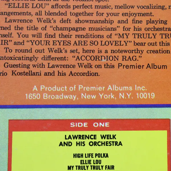 Lawrence Welk And His Orchestra Mario Kostellani Vinyl LP Records Pickwick