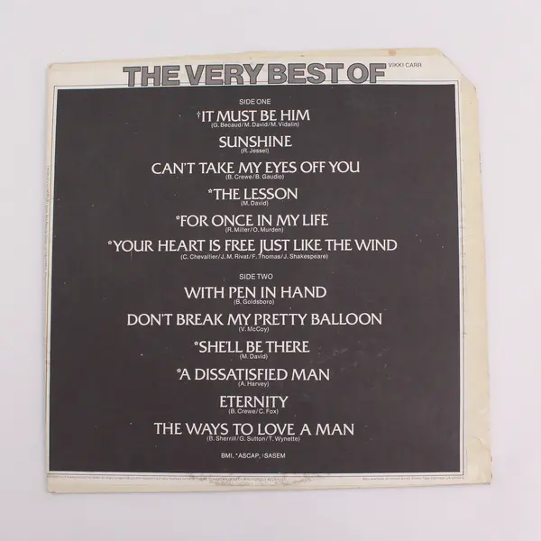 Vikki Carr The Very Best Of Vinyl 1975 United Artists #UA-LA385